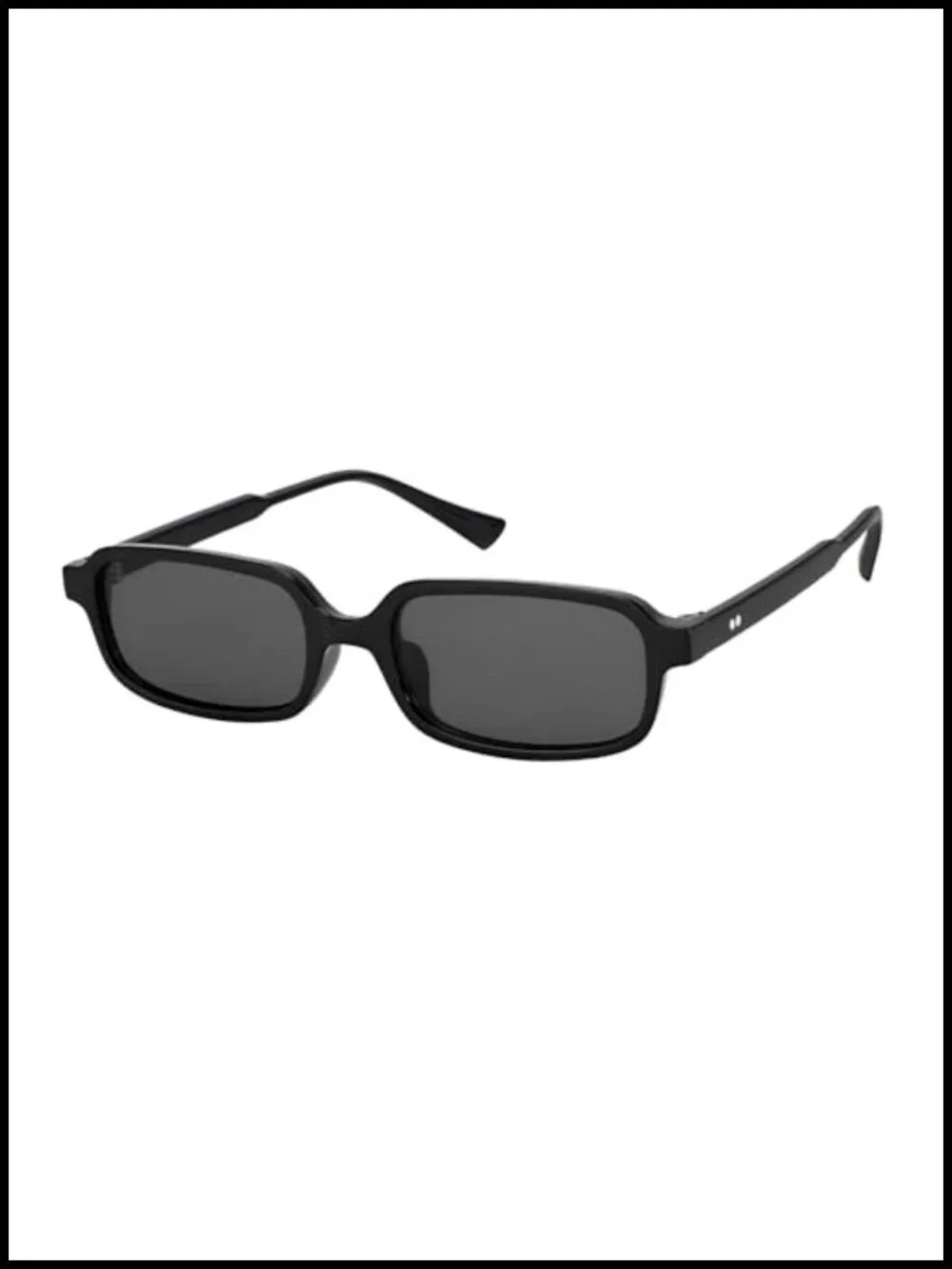 Retro Rectangle Sunglasses UV400 Protection Polycarbonate Frame